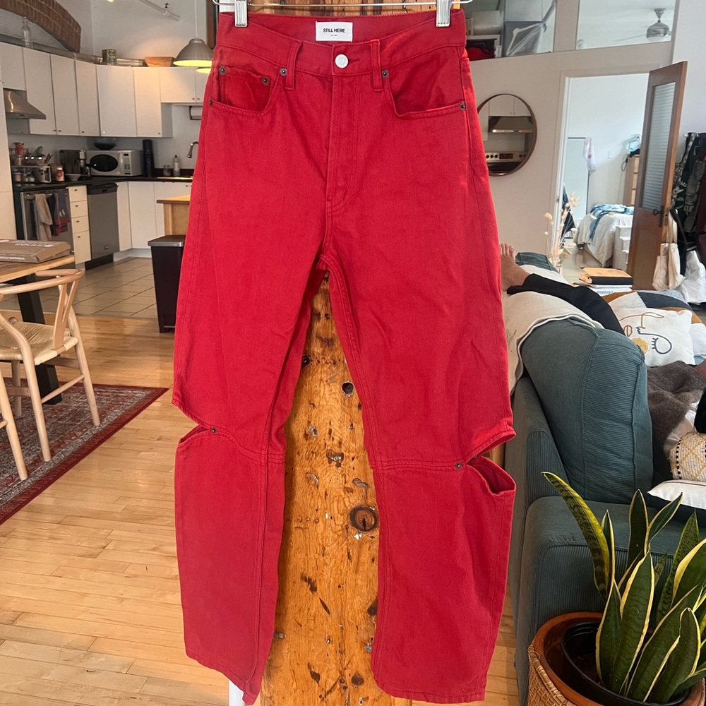 Still Here Red Jeans